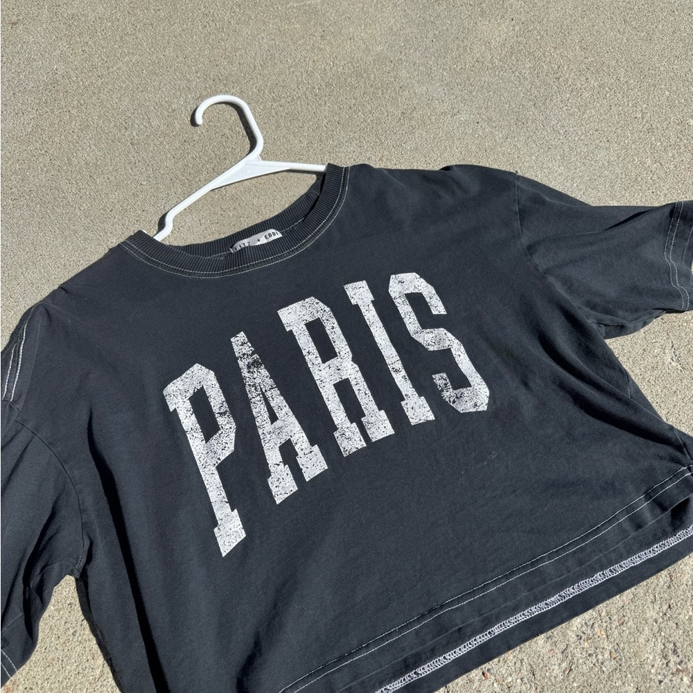 Black Paris Graphic Tee
